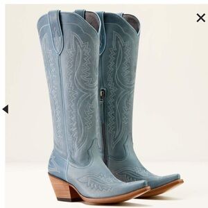 Casanova X Toe Western Boot - color vintage denim leather - nwt